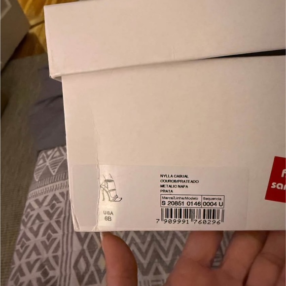 SCHUTZ Metallic Silver Heels - Picture 4 of 5